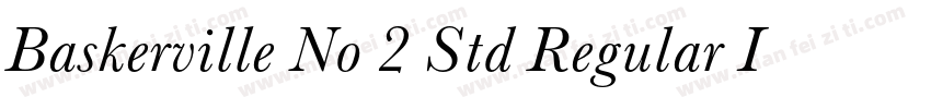 Baskerville No 2 Std Regular Itali字体转换